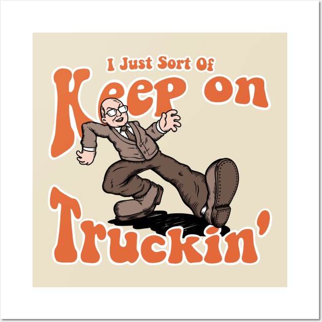 Keep On Truckin' Colin Wall Art by harebrained